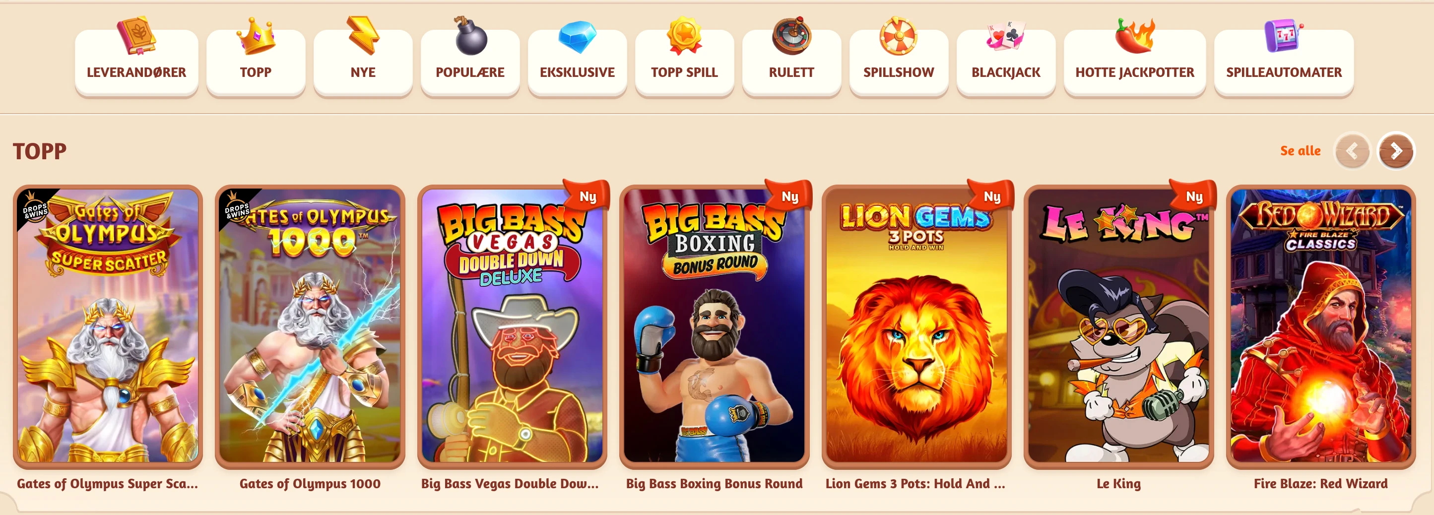 BillyBets spillutvalg